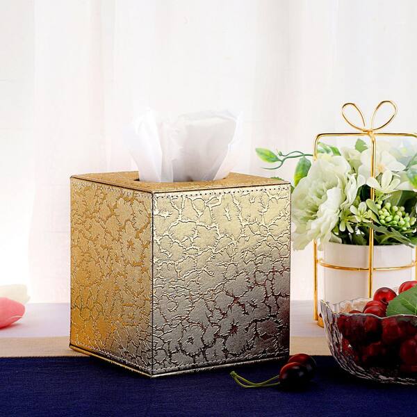 WEEKEND LOGO マグネット TISSUE CASE Numhew Square Leather Tissue Box Cover with Magnetic Bottom in