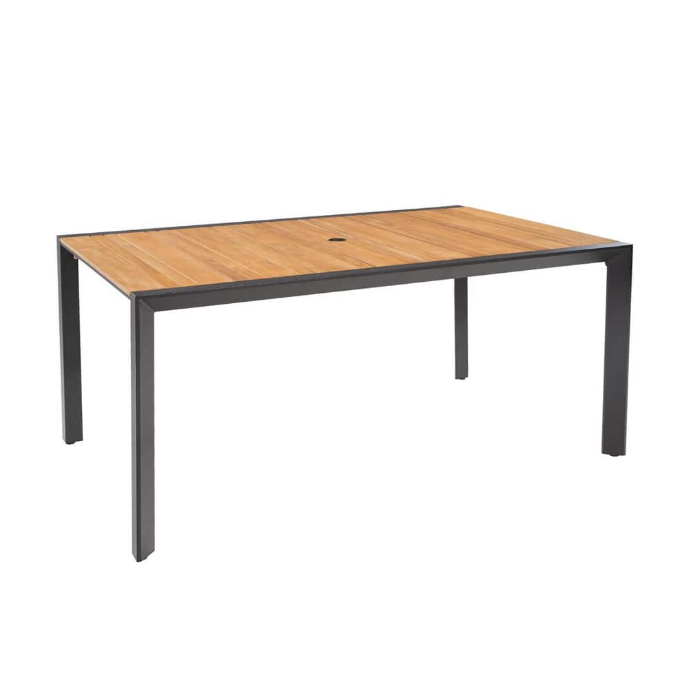 PEAK HOME FURNISHINGS Lamber Aluminum Outdoor Dining Table with