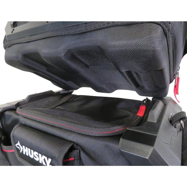 Husky Hybrid Tote Bag Tool Jobsite Storage Organizer 19 Inch Heavy Duty Black 