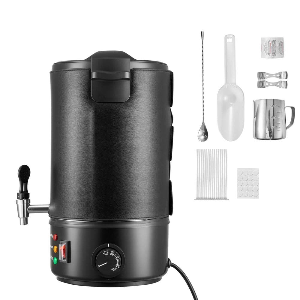 Wax Melter for Candle Making, 8.5 qt. Fast and Even Heating, with Easy Pour Spout and Temperature Control, Grooved Base