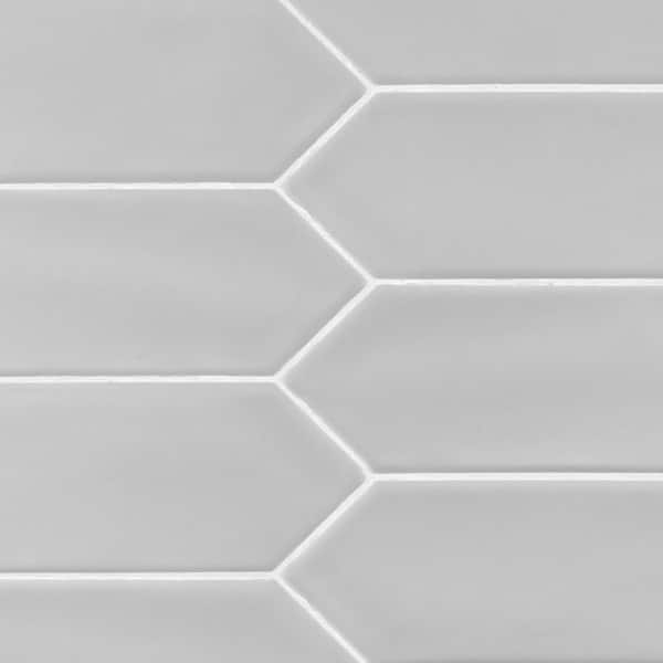Matte Grey 3 in. x 12 in. Ceramic Picket Wall Tile (9.33 sq. ft./Case)