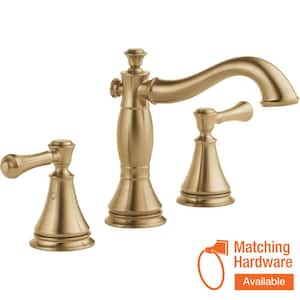 Cassidy 8 in. Widespread 2-Handle Bathroom Faucet with Metal Drain Assembly in Champagne Bronze