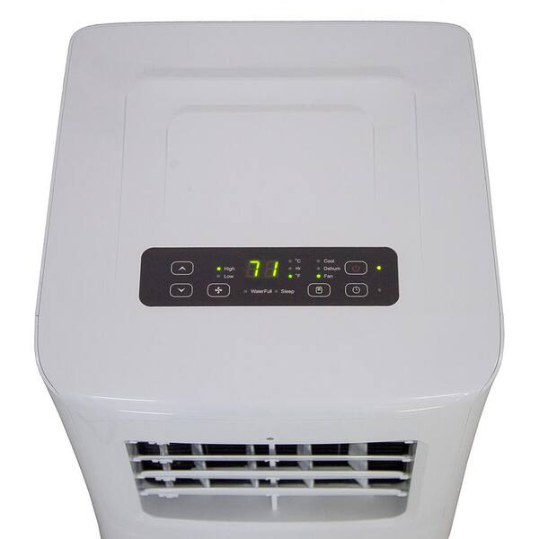 Airemax 10 000 Btu 5 000 Btu Doe Portable Air Conditioner In White Apo110c The Home Depot
