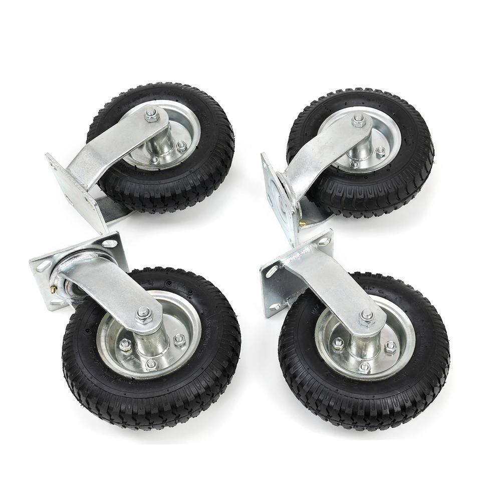 Buy 8 in. HeavyDuty Pneumatic Caster Wheel Tire Set with 300 lbs. Load