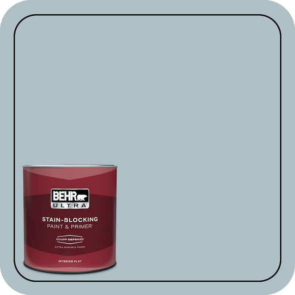 BEHR ULTRA 1 qt. #PPU13-14 Ozone Extra Durable Flat Interior Paint & Primer