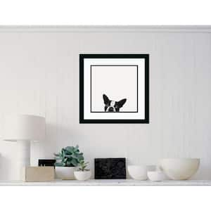 22 in. W x 22 in. H "Loyalty (Dog)" by Jon Bertelli Framed Art Print