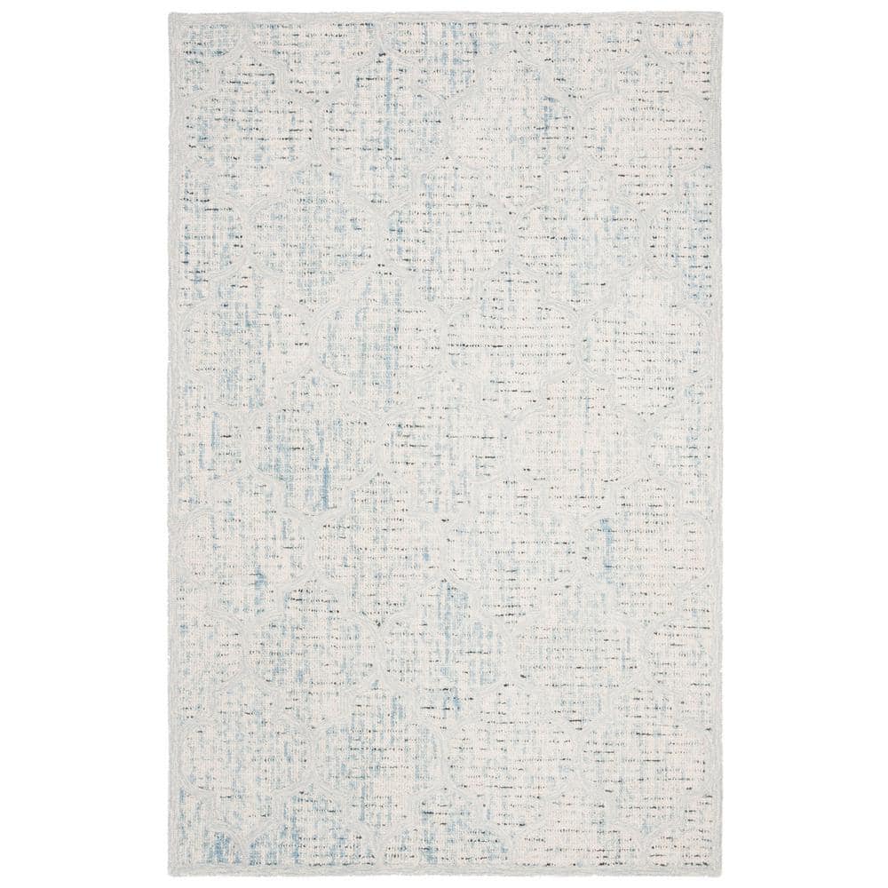 Abstract Ivory/Turquoise 5 ft. x 8 ft. Geometric Area Rug price history on PriceWatchPro