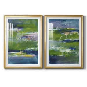 Bales of Color I by Wexford Homes 2 Pieces Framed Abstract Paper Art Print 30.5 in. x 42.5 in. . .