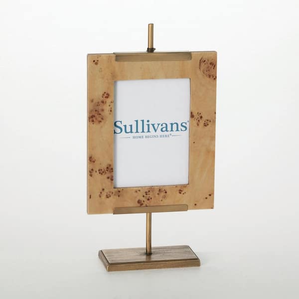 SULLIVANS 5x7 Brown Wood Picture Frame on Stand