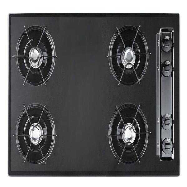 Unbranded 30 in. Gas Cooktop in Black with 4 Burners