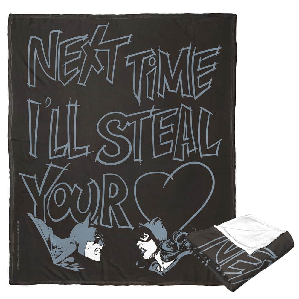 THE NORTHWEST GROUP Wb Dc Batman Steal Your Heart Silk Touch Multi-Colored Throw Blanket