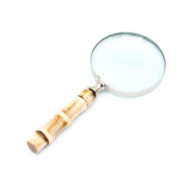 Unbranded Elegant Silver Magnifying Glass with Resin Handle (Set-1)