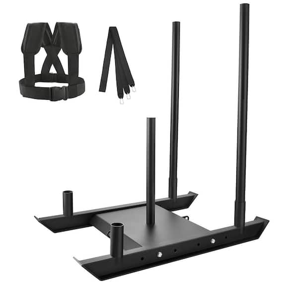 Weight Training Sled Fitness Strength Resistance Training Steel Workout Equipment Suitable for 2 in. Weight Plate