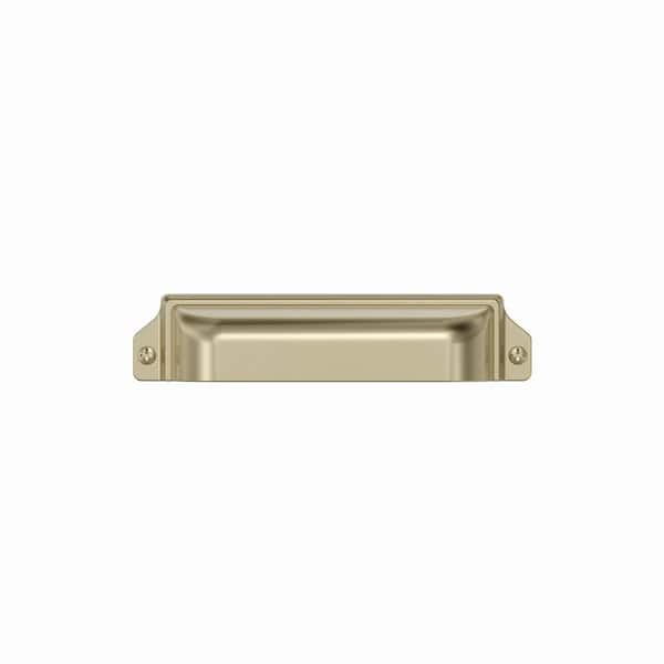 10-Pack Bellport 3 in. or 3-3/4 in. (76mm or 96mm) Center-to-Center Classic Brushed Gold Cabinet Drawer Cup Pulls