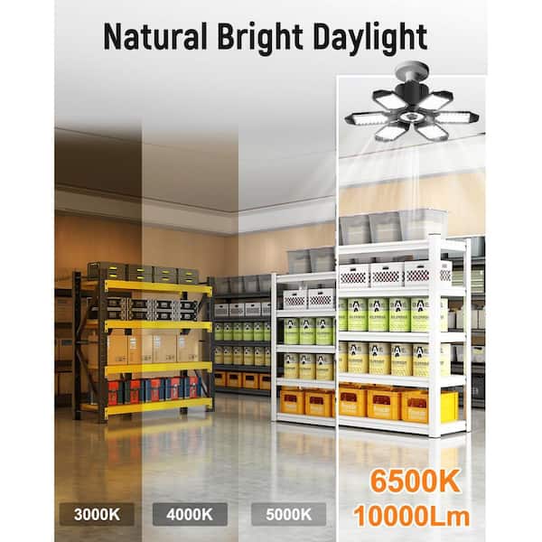 Lukyamzn 40000-Lumens LED Garage Ceiling Light 4-Pack with