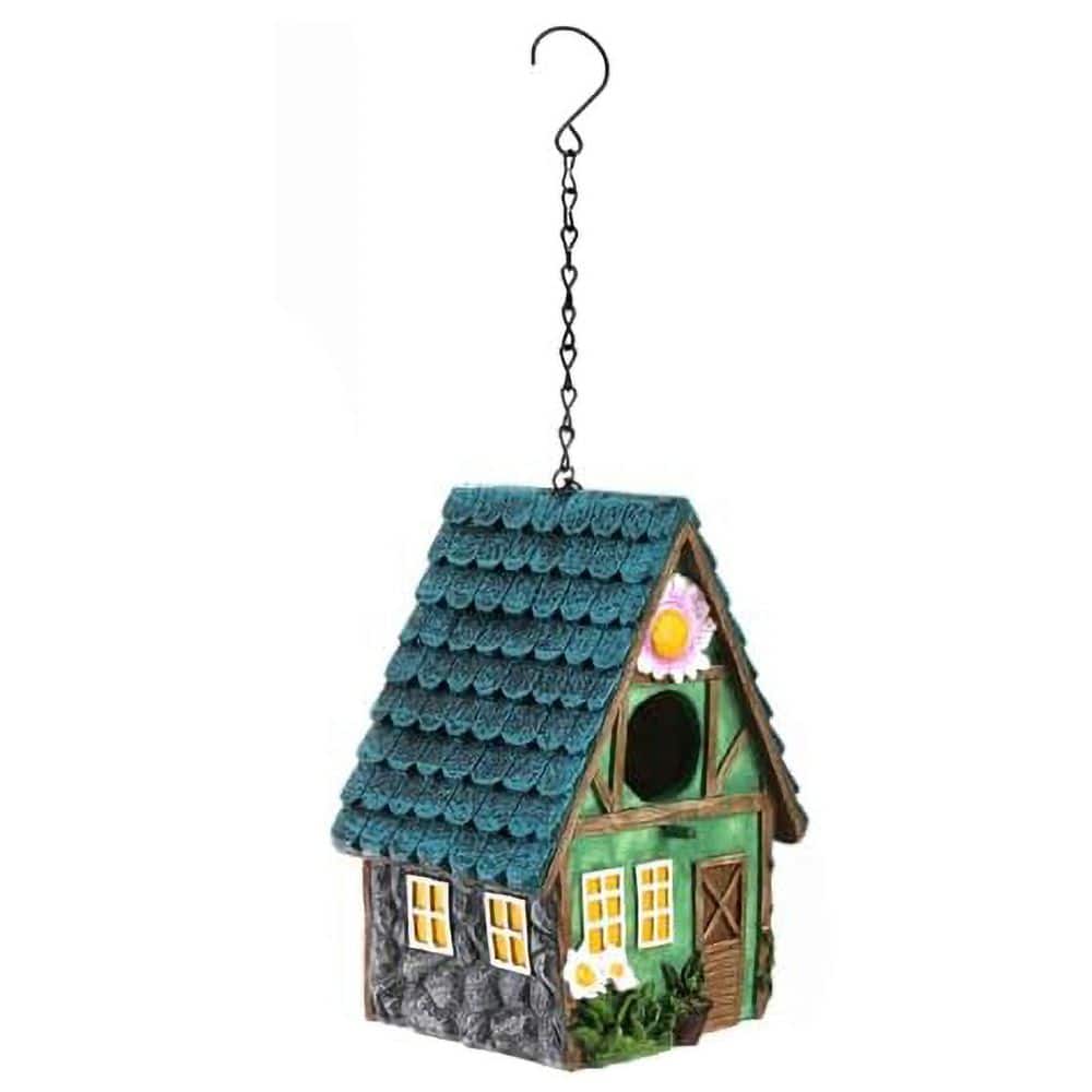 Hanging Decorative Resin Bird House for Outdoors Indoor Garden Backyard Colorful Cute Nest with Chain Gift price history on PriceWatchPro