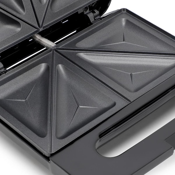 MegaChef Electric Non-Stick Sandwich Maker in Silver 985122404M