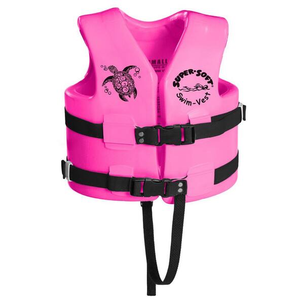 TRC Recreation Super Soft USCG Childs Foam Swim Vest XS Flamingo Pink for sale online 