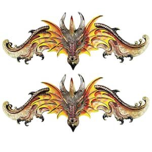 Kingsbridge Manor Dragon Novelty Pediments: Set Of 2