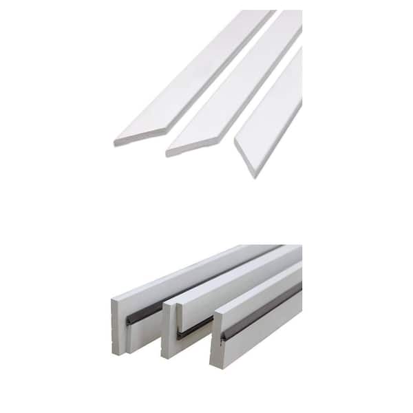 LWM452 White Prefinished Door Casing Set with Exterior Door Jamb Kit Bundle