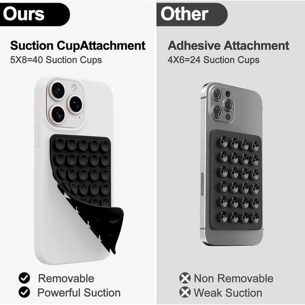 OBJLGEV 2 Pack Silicone Octo Cup Buddy Sticky Grip Holder Black Double Sided Suction for Hands-Free Phone Use OBJLGEV 2 Pack Silicone Octo Cup Buddy Sticky Grip Holder Black Double Sided Suction for Hands-Free Phone Use