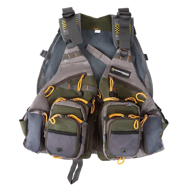 Wakeman Outdoors 18-Pocket Lightweight Tackle Fishing Vest