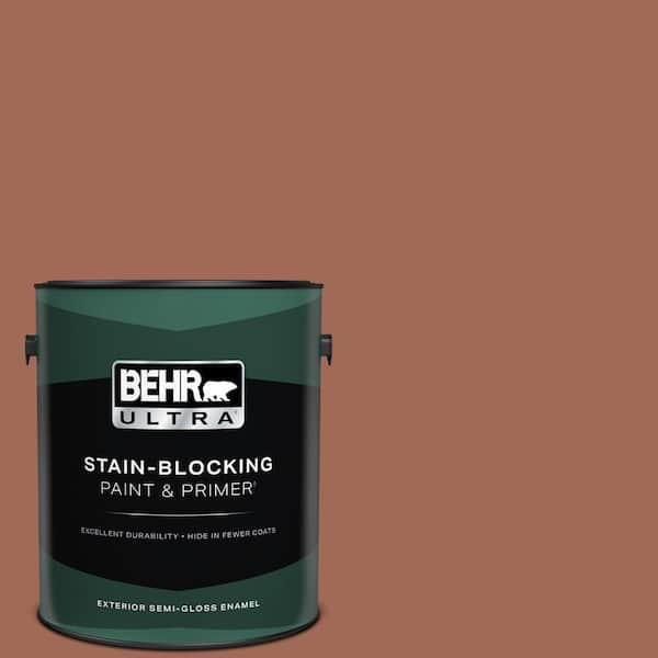 BEHR ULTRA 1 gal. #S180-6 Perfect Penny Semi-Gloss Enamel Exterior Paint & Primer