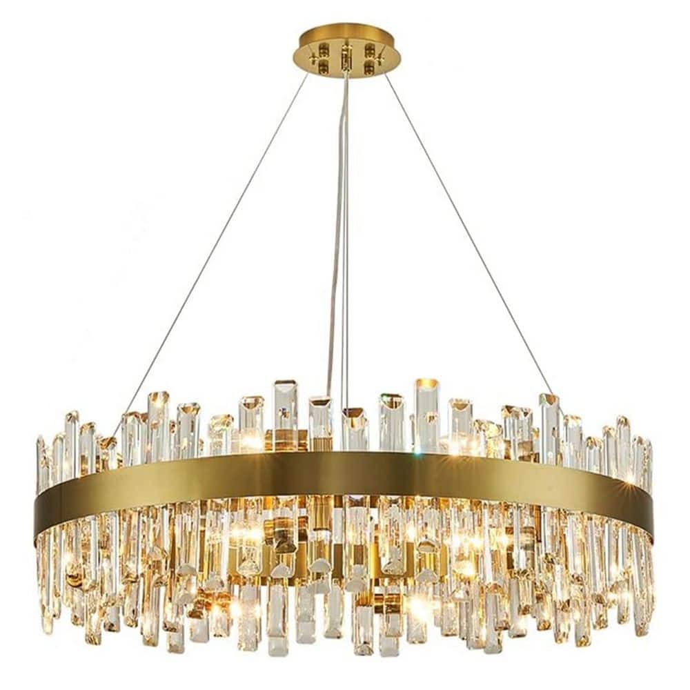 12-Light Golden Luxury Crystal Chandelier for Living Room price history on PriceWatchPro