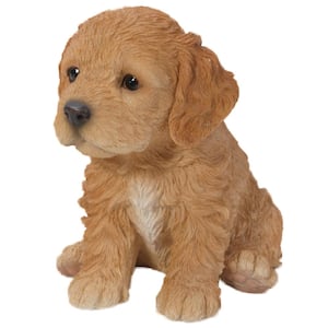 Cockapoo Puppy in Brown Statue
