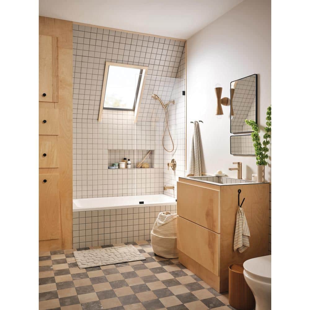Bronzed Gold Nickel Handheld Wall Mounted Shower Faucet Set