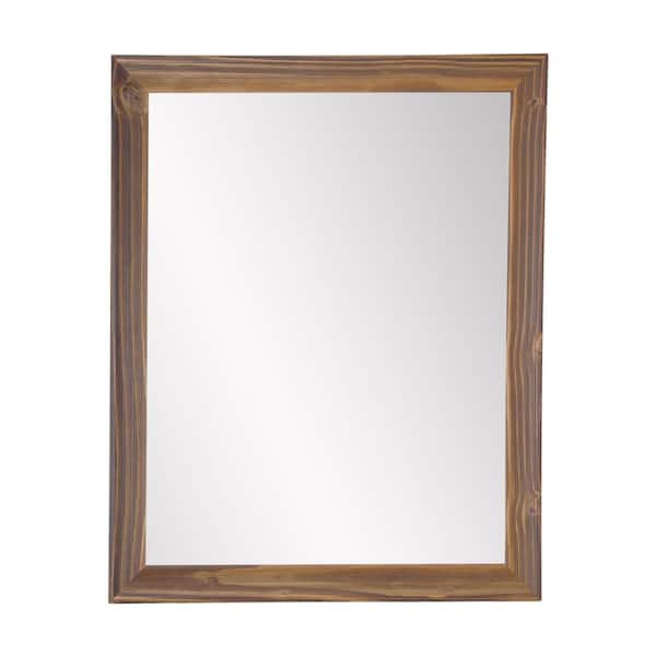 BrandtWorks Large Rectangle Brown Casual Mirror (40.5 in. H x 31.5 in. W)
