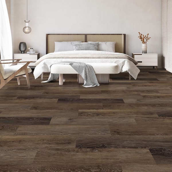 Oak Grove Oak 12 MIL x 7.1 in. W x 48 in. L Click Lock Waterproof Luxury Vinyl Plank Flooring (23.4 sq. ft./case)