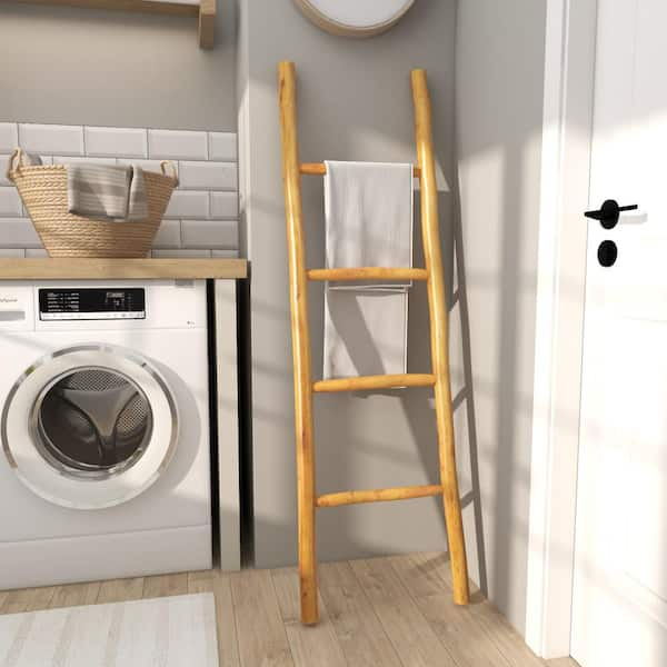 Laundry discount ladder shelf