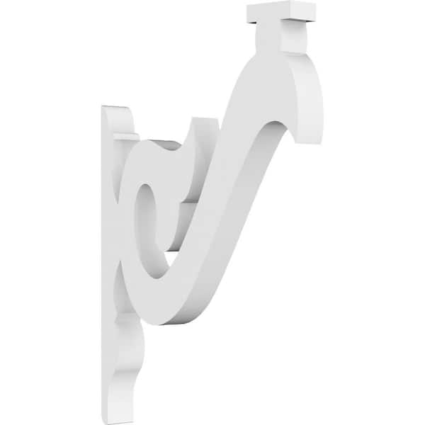 Ekena Millwork 5/8 in. W x 7 in. H x 4-1/2 in. D PVC Florence Bracket