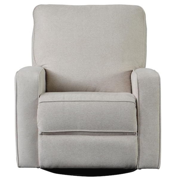 Utoipia 4niture Lindsey Recliner Chair 360° Swivel and Rocking Accent Chair Beige