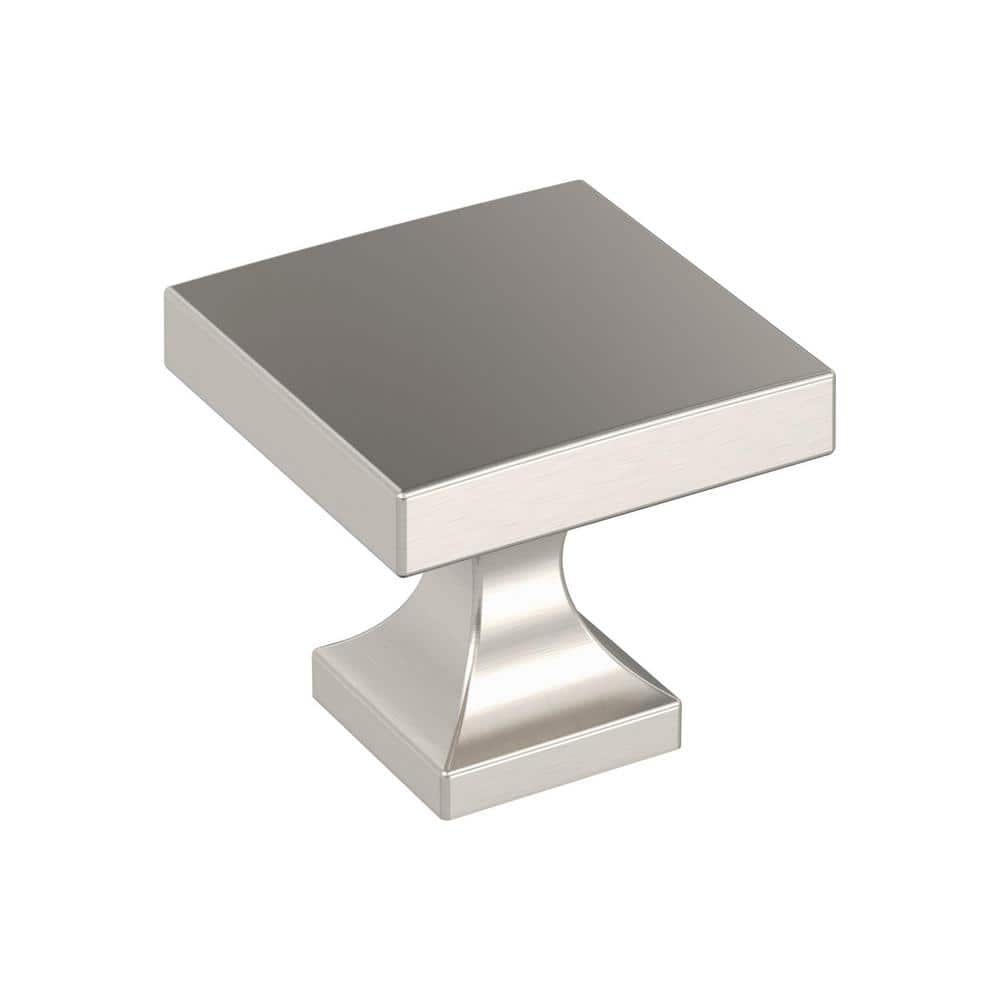 Pedestal Satin Nickel Square Cabinet Knob Multipack