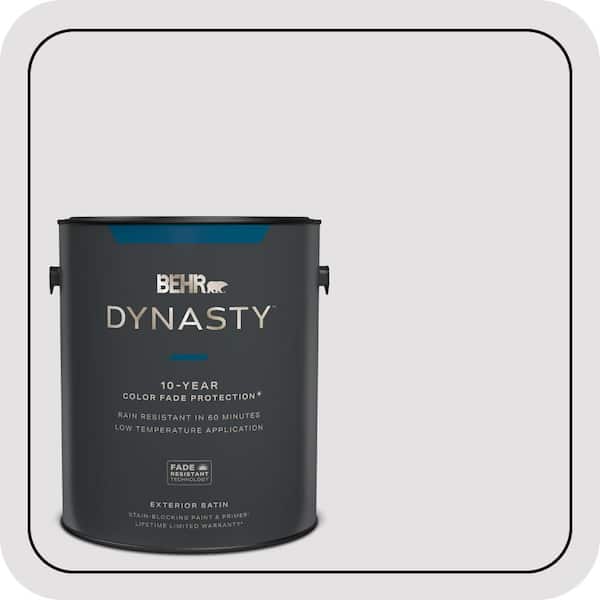 BEHR DYNASTY 1 gal. #PR-W02 Early Crocus Satin Enamel Exterior Stain-Blocking Paint & Primer