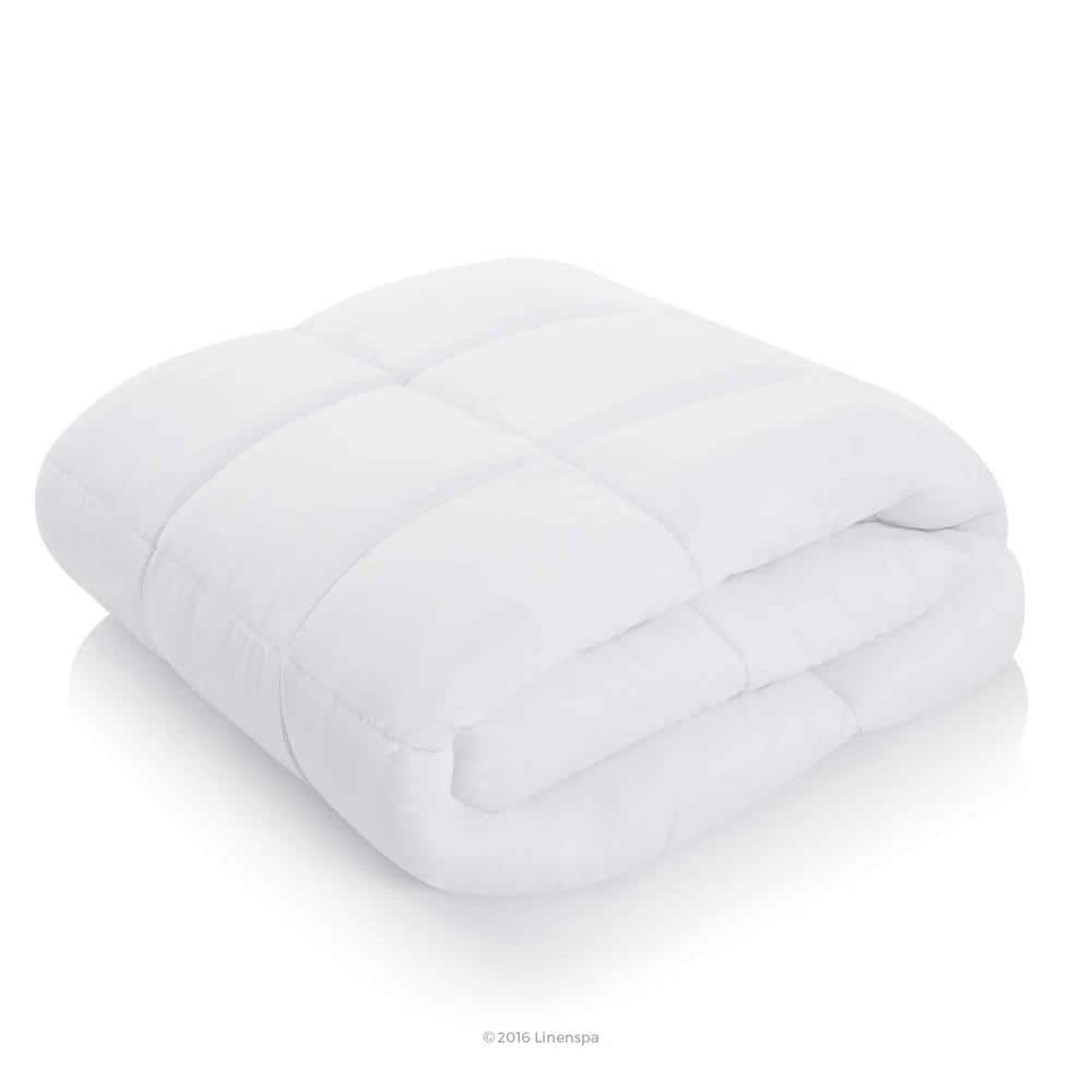 LinenSpa All-Season White Down Alternative Quilted Comforter, Twin