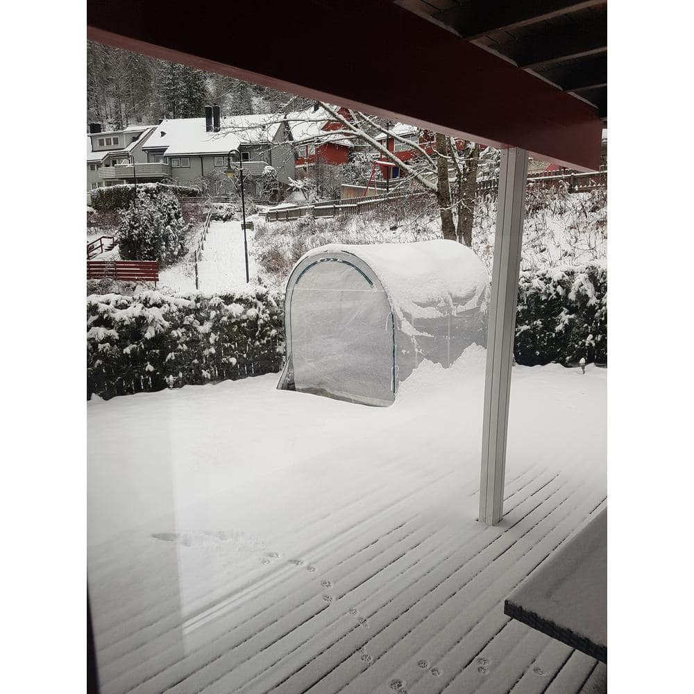 6' x 8' Clear Polyethylene Walk-In Greenhouse with Steel Frame