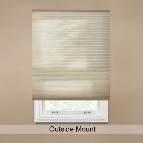 Hampton Bay White Cordless Room Darkening Vinyl Mini Blinds with 1 in.  Slats-34 in. W x 48 in. L (Actual Size 33.5 in. W x 48 in. L)  10793478184255 - The Home Depot