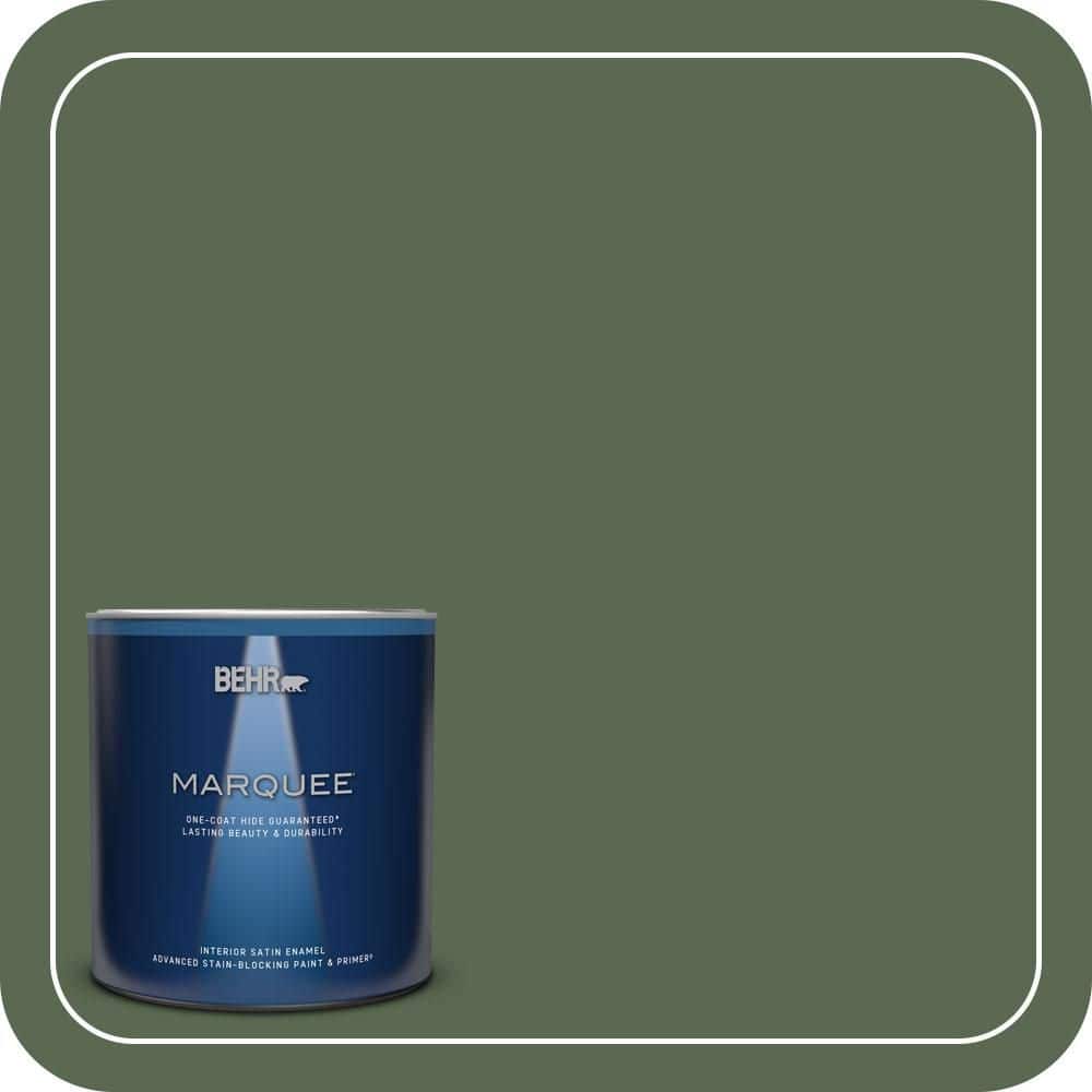 1 qt. #S390-7 Trailing Vine One-Coat Hide Satin Enamel Interior Paint & Primer price history on PriceWatchPro