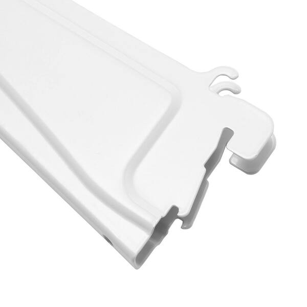 ClosetMaid White Shelf Track Bracket, White, 12