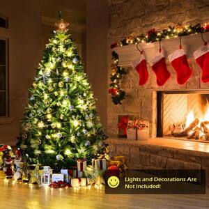 6 ft. Unlit Douglas Full Fir Hinged Artificial Christmas Tree with 1355-Tips