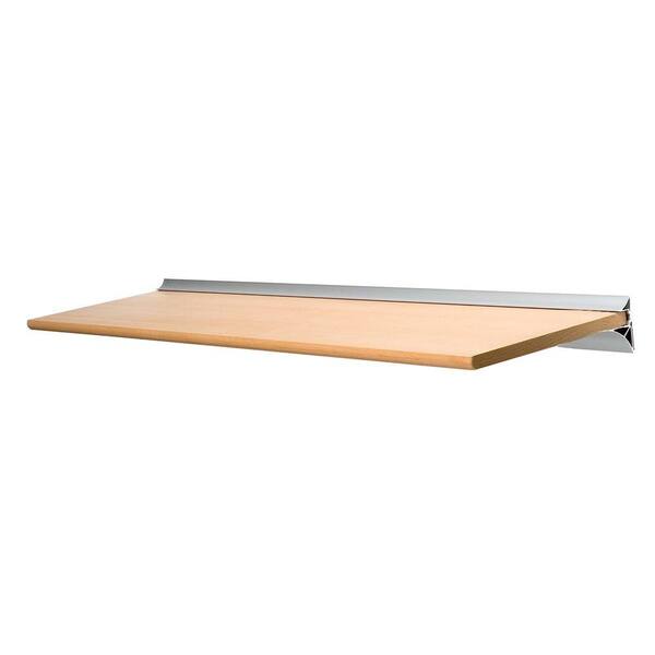 Wallscapes Gallery Beech Shelf with Silver Bracket Shelf Kit (Price Varies By Size)