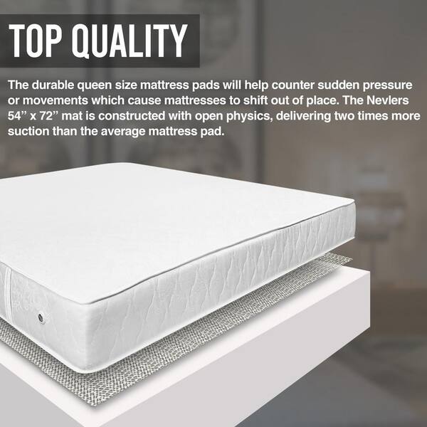 Full Deep Pocket Non Slip Cotton Mattress Topper Breathable and