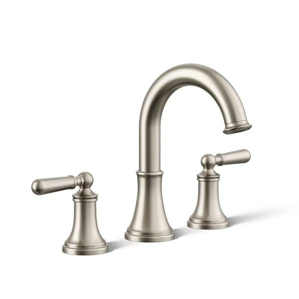 Capilano 8 in. Widespread 2-Handle Bathroom Faucet in Vibrant Brushed Nickel