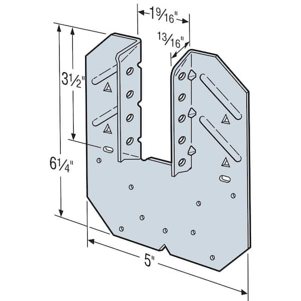 H10A 18-Gauge ZMAX Galvanized Hurricane Tie