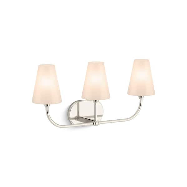 KOHLER Kernen By Studio McGee Three-Light Polished Nickel Wall