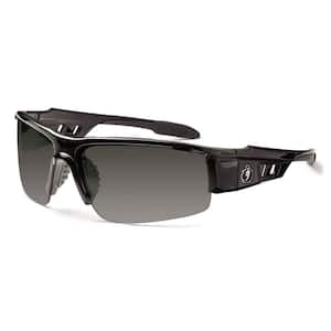 Skullerz Dagr Black Polarized Safety Glasses, Tinted Lens - ANSI Certified