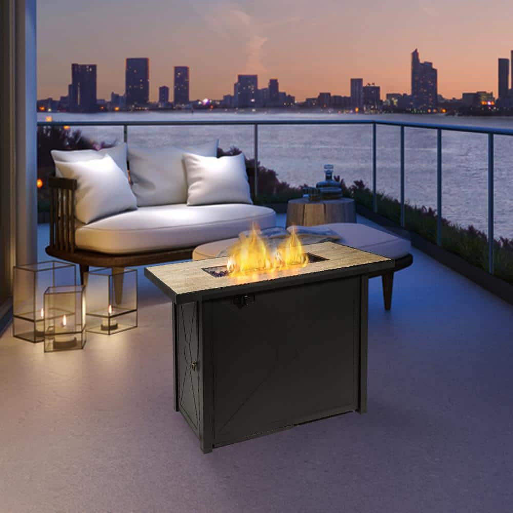 peaktop rectangular fire pit